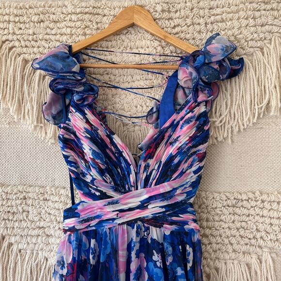 Mac Duggal Floral Cutout Gown - Picture 2 of 11